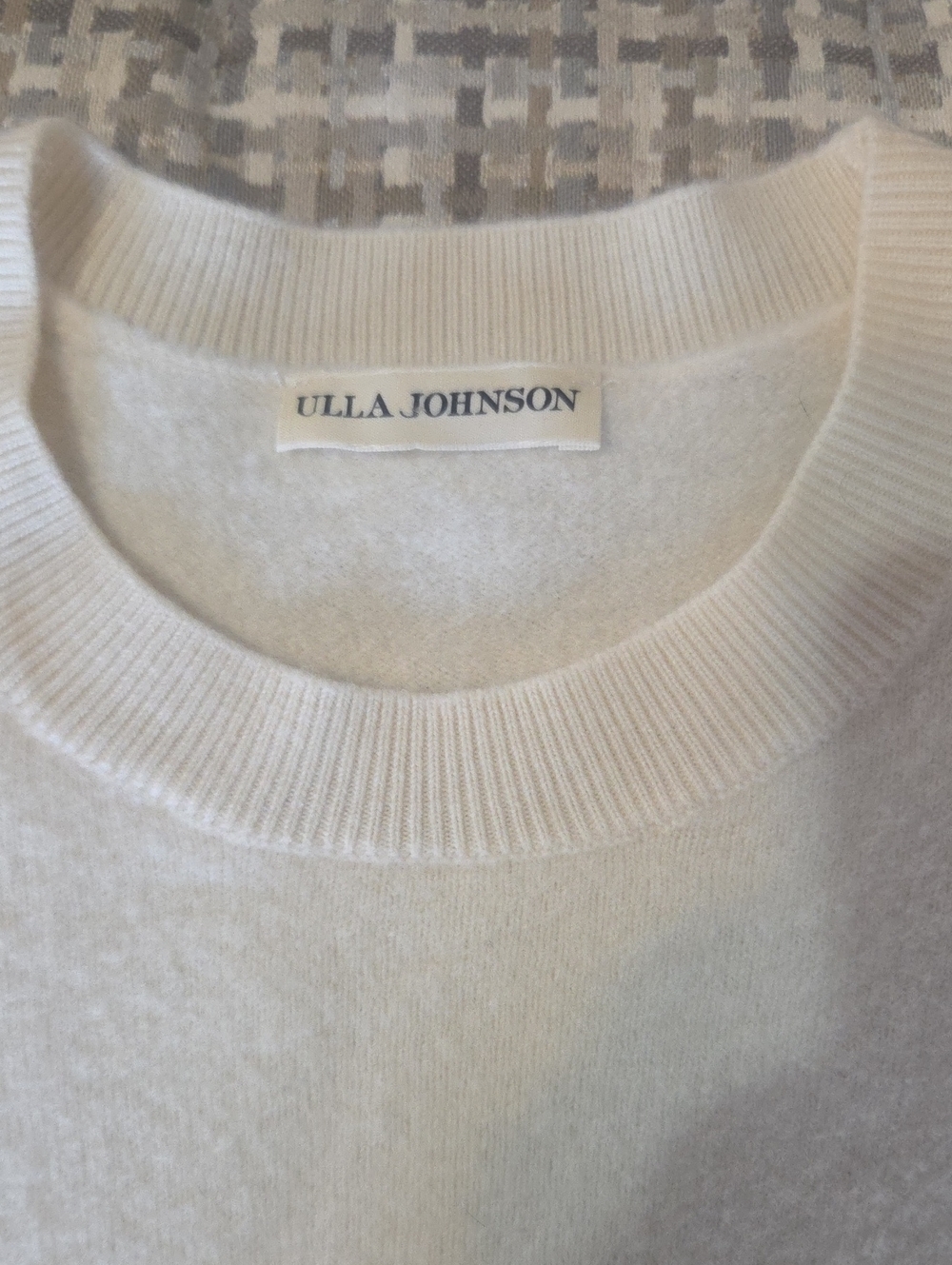 Ulla Johnson Cream Womens Size Petite 100% Merino Wool Sweater Dress.